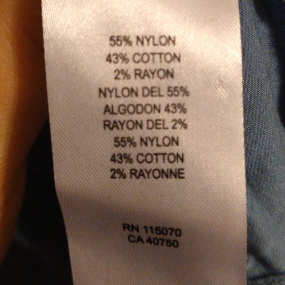 Nina Leonard Large Blue Short Sleeve Summer Dress with Pockets - Picture 4 of 10